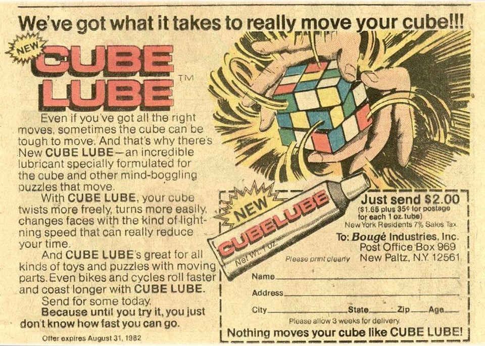Cube Lube Ad (1980s)