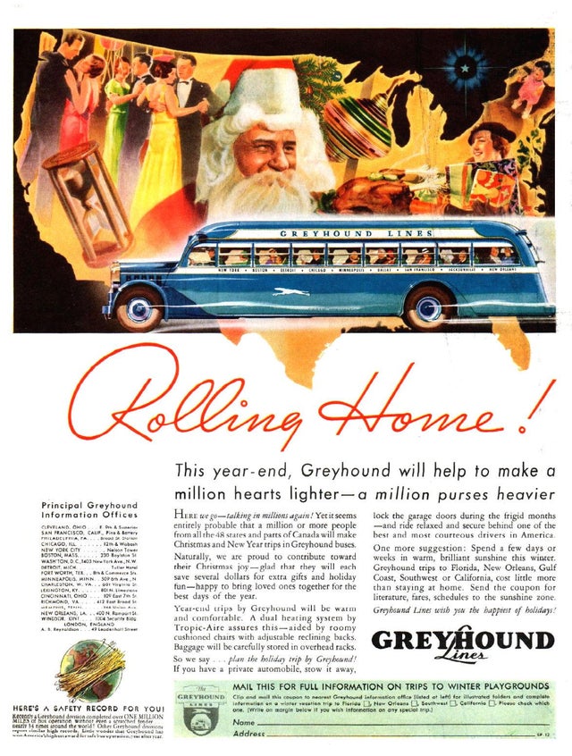 Greyhound Ad, 1934