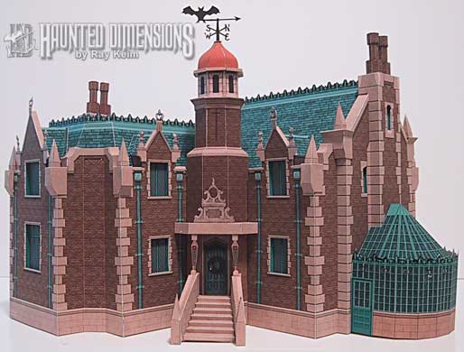 The Liberty Square Haunted Mansion Paper Model