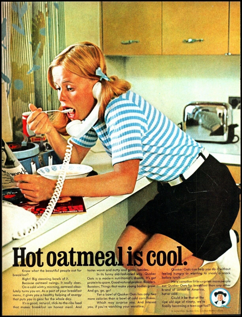 1966 Ad: Hot Oatmeal Is Cool