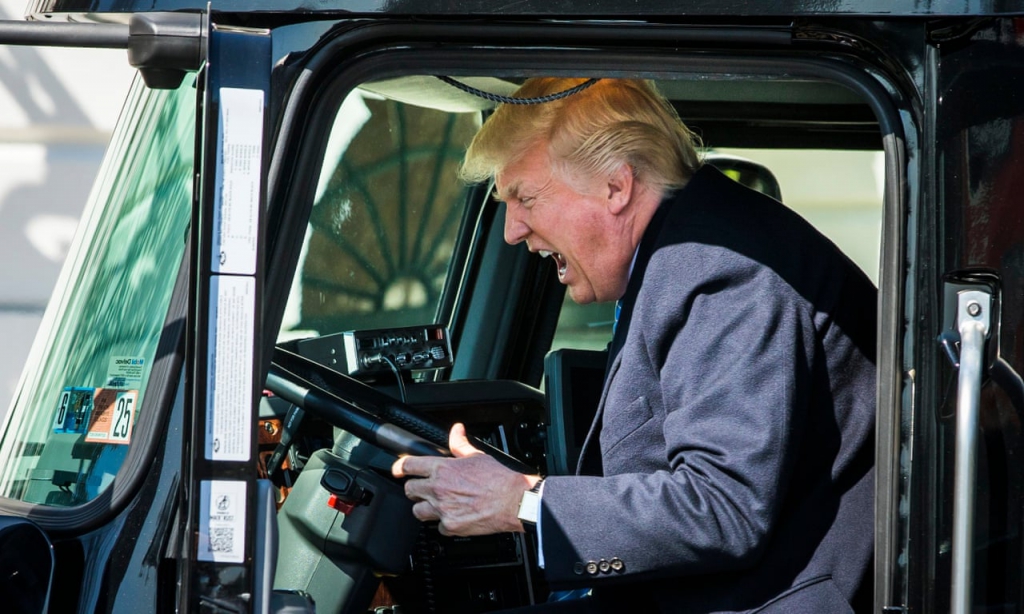 Trump In A Truck