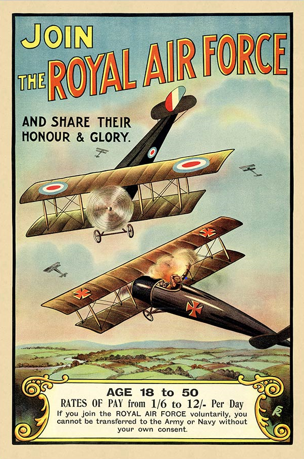 World War I Propaganda Poster - Join The Royal Air Force