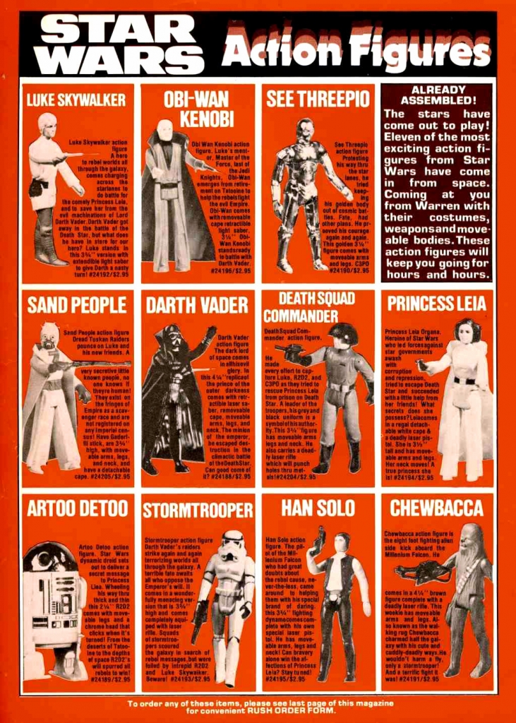 Star Wars Action Figures Ad, 1978
