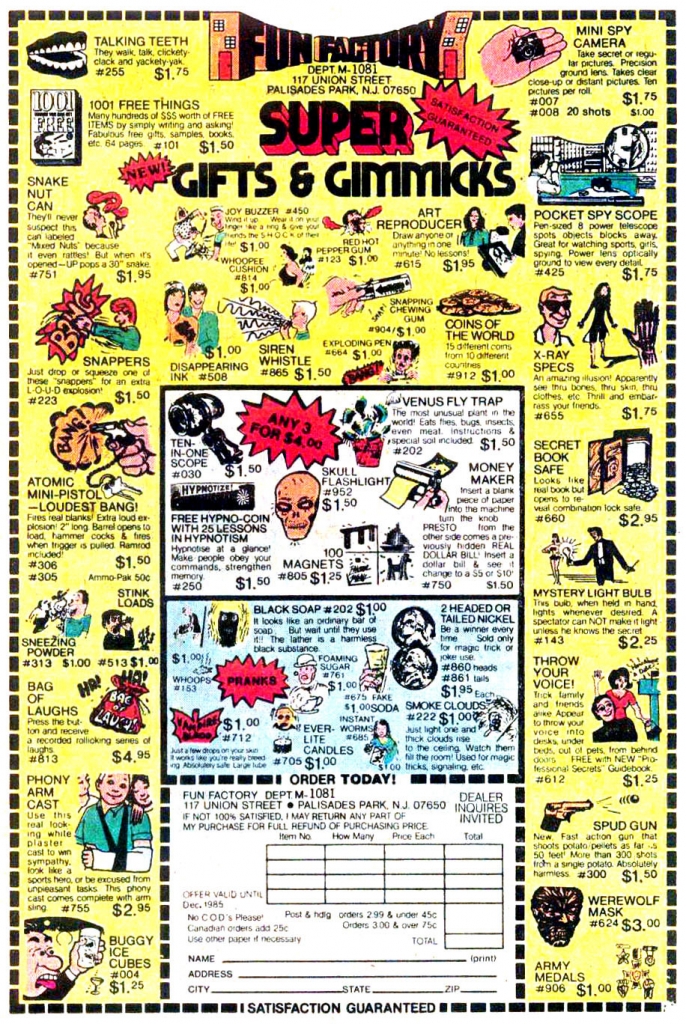 Fun Factory Ad, 1979