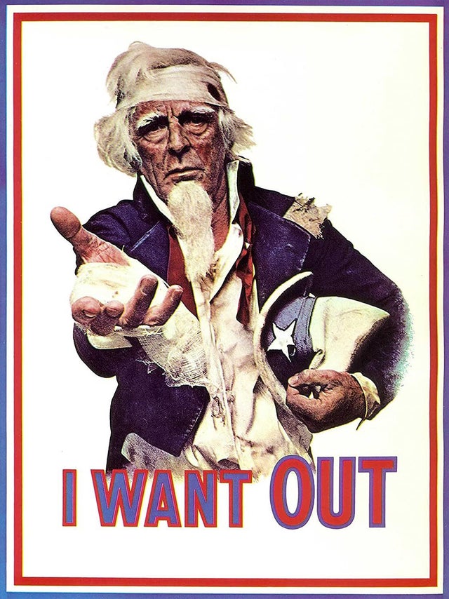 Anti-Vietnam War Propaganda Poster: I Want Out