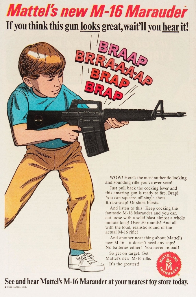 Mattel M-16 Marauder Ad, 1967