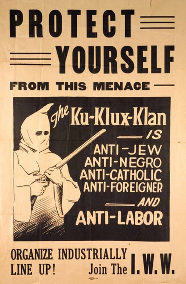 1920s Anti-Klan Poster - Protect Yourself From This Menace