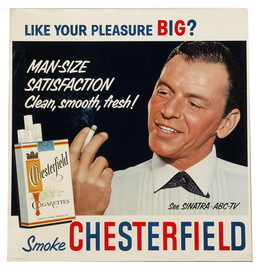 Chesterfield Cigarette Ad Featuring Frank Sinatra
