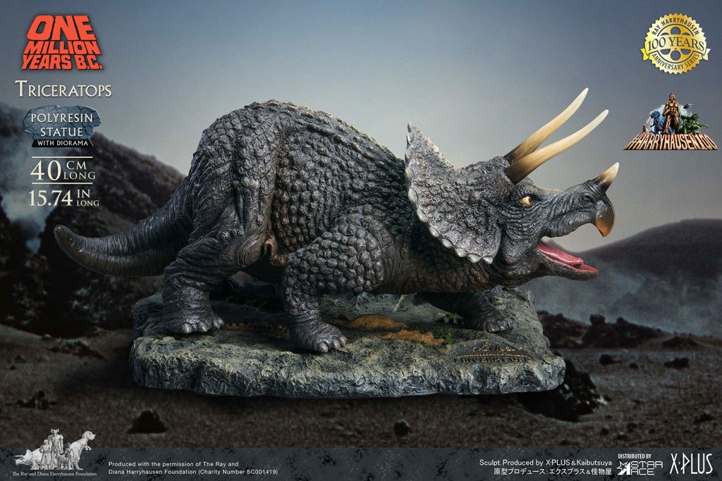 One Million Years B.C. â€“ Triceratops Statue