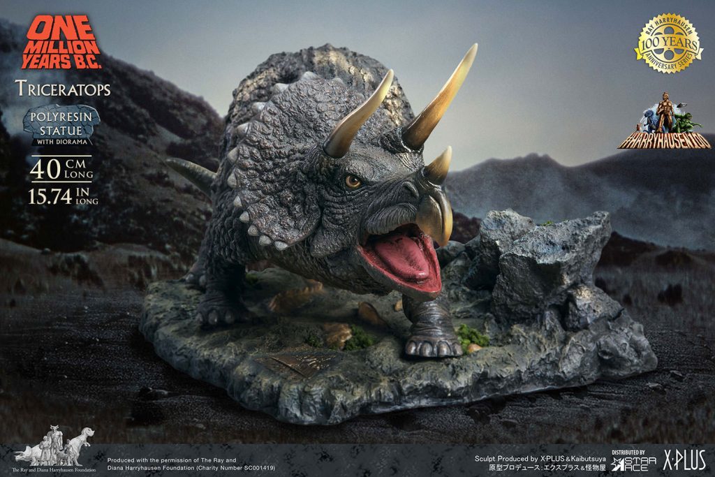 One Million Years B.C. â€“ Triceratops Statue
