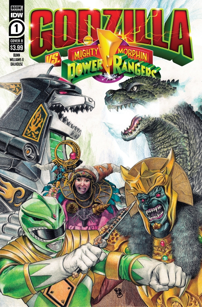 Godzilla vs. The Mighty Morphin Power Rangers, Issue 1 - Cover B