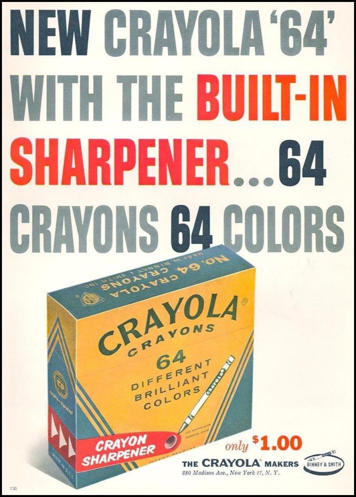 Crayola Ad, 1958