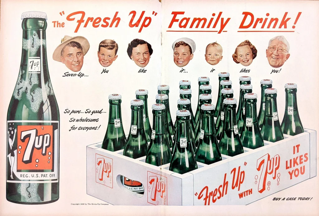 7-Up Ad, 1950