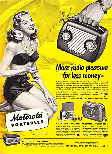 Motorola Ad, 1948 - More radio pleasure for less money