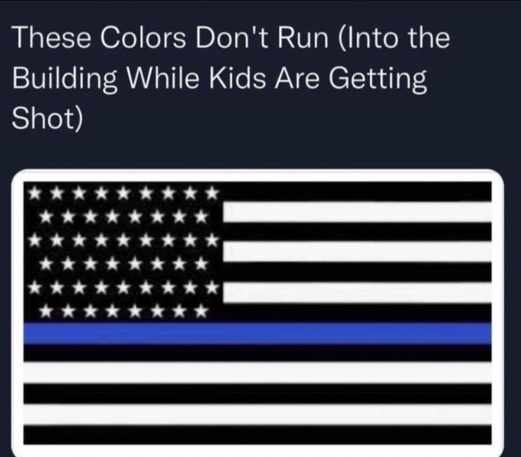 These Colors Don't Run (Into the Building While Kids Are Getting Killed)