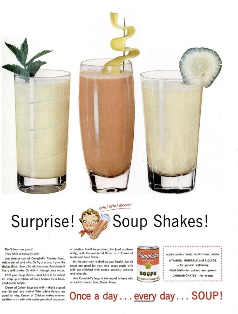 Campbell's Soup Shakes Ad, 1956