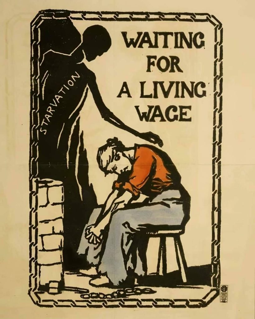 Propaganda Poster - Waiting For A Living Wage