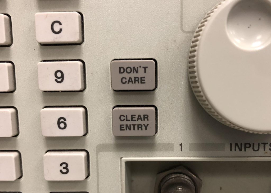 Don't Care Button