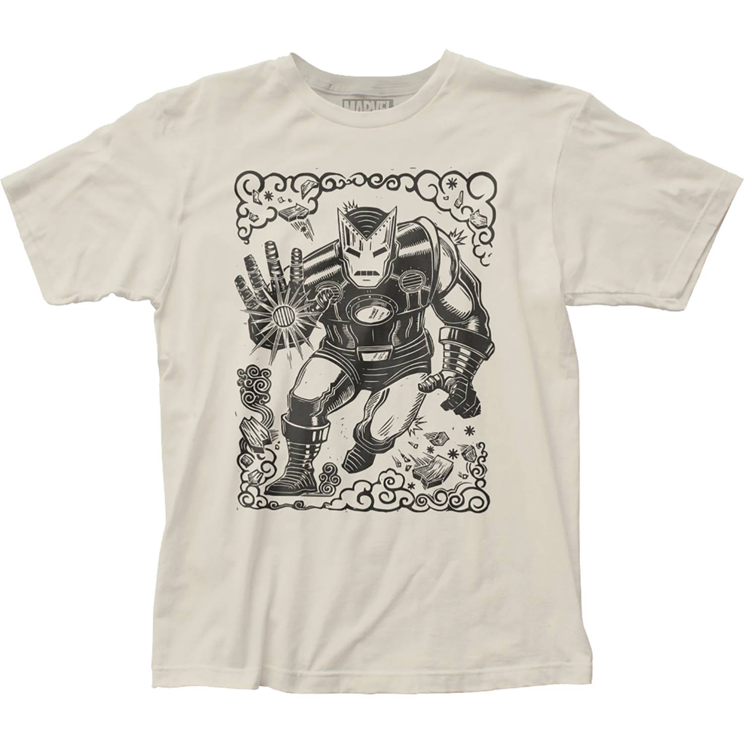 Marvel Woodcut T-Shirts - Iron Man