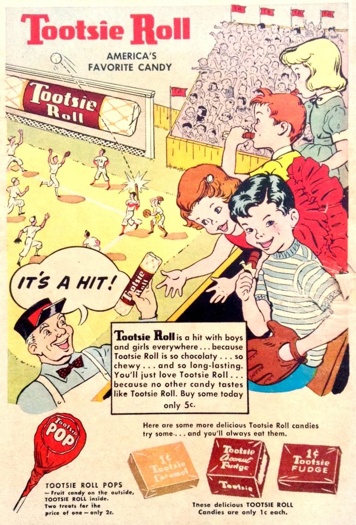Tootsie Roll Ad, 1955