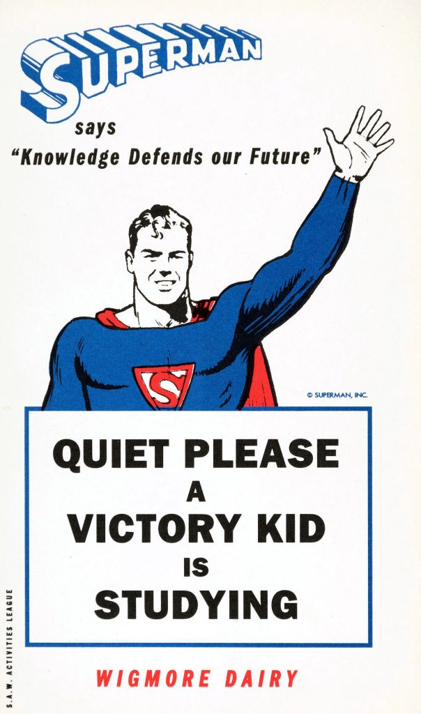 Superman Victory Kid Poster, 1943