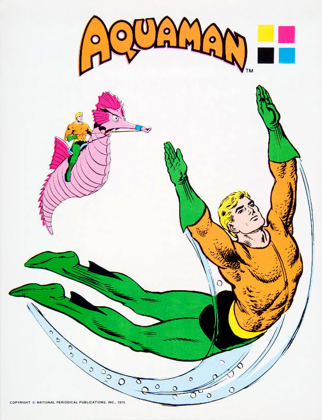 Aquaman Licensing Sheet, 1975