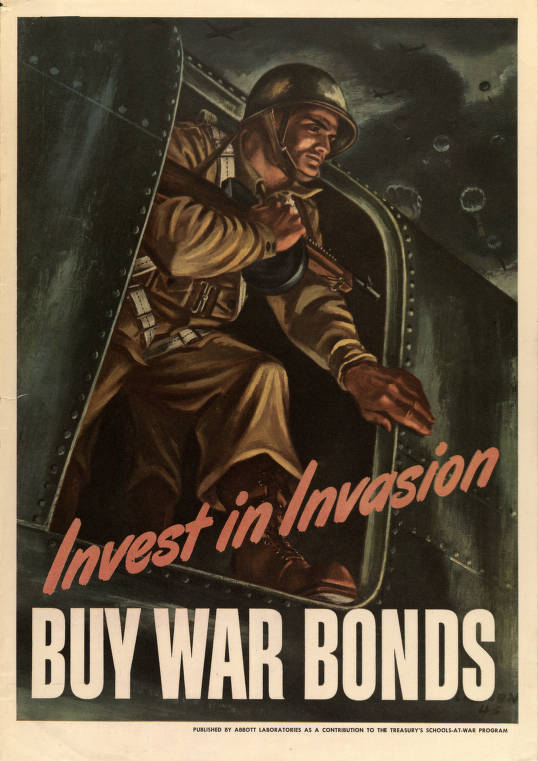"Invest in Invasion
Buy War Bonds"