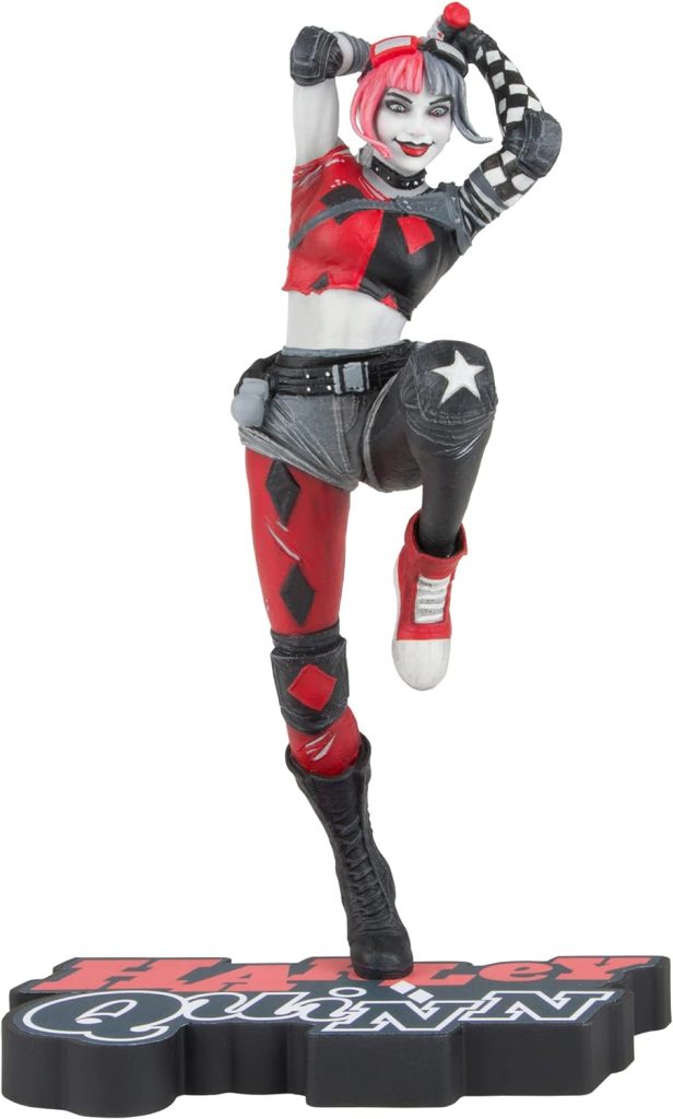Harley Quinn Red, White and Black Statue by Derrick Chew
