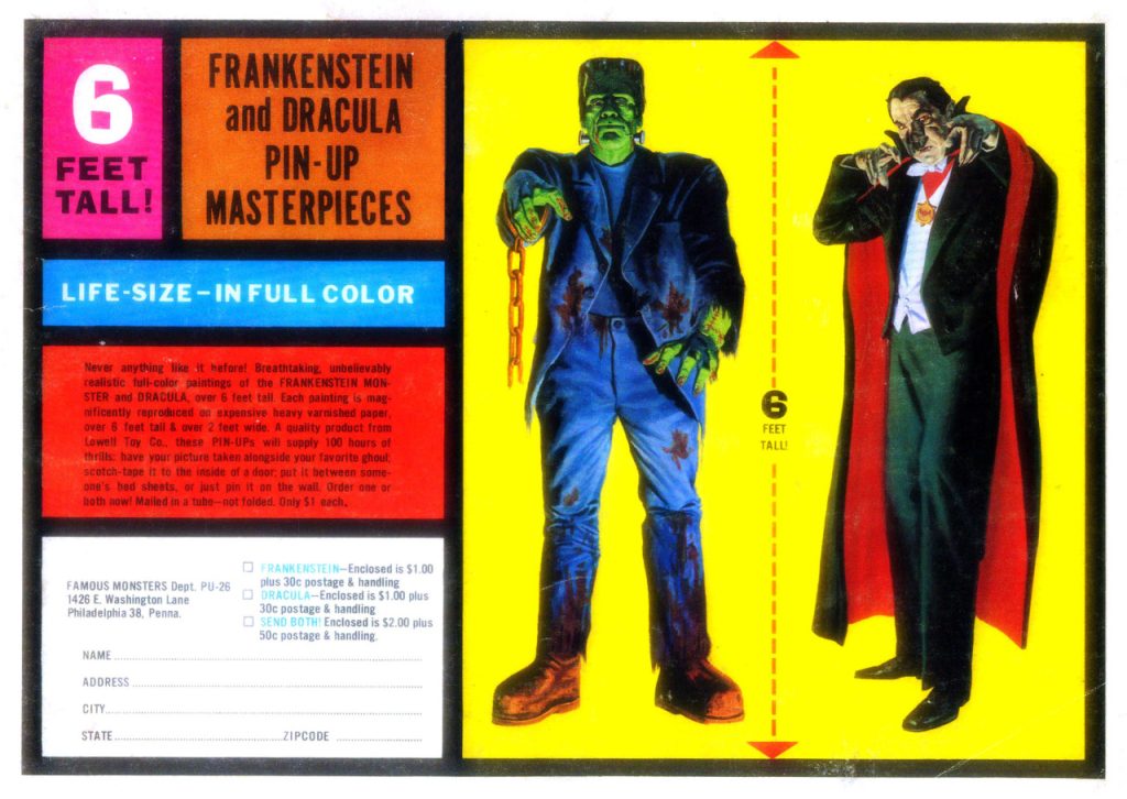 Frankenstein and Dracula Pin-Up Masterpieces