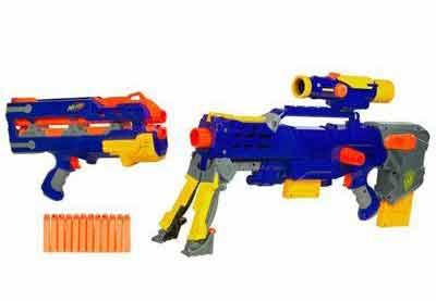  Nerf Longshot CS-6 Blue - Rare Discontinued Model